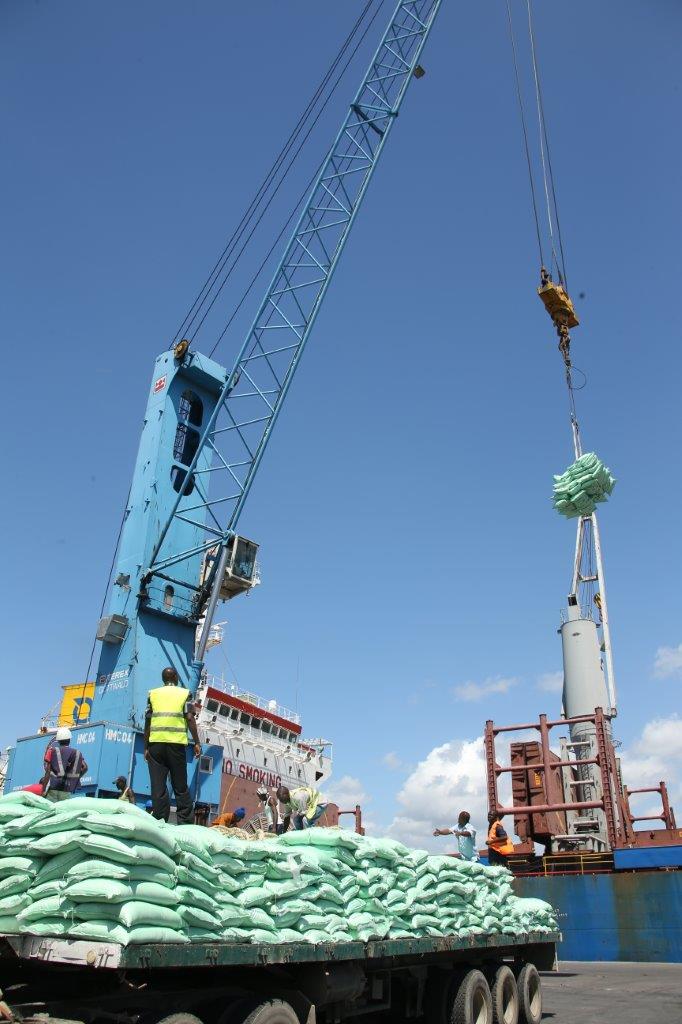 Discharging of bagged sugar in progress.jpg