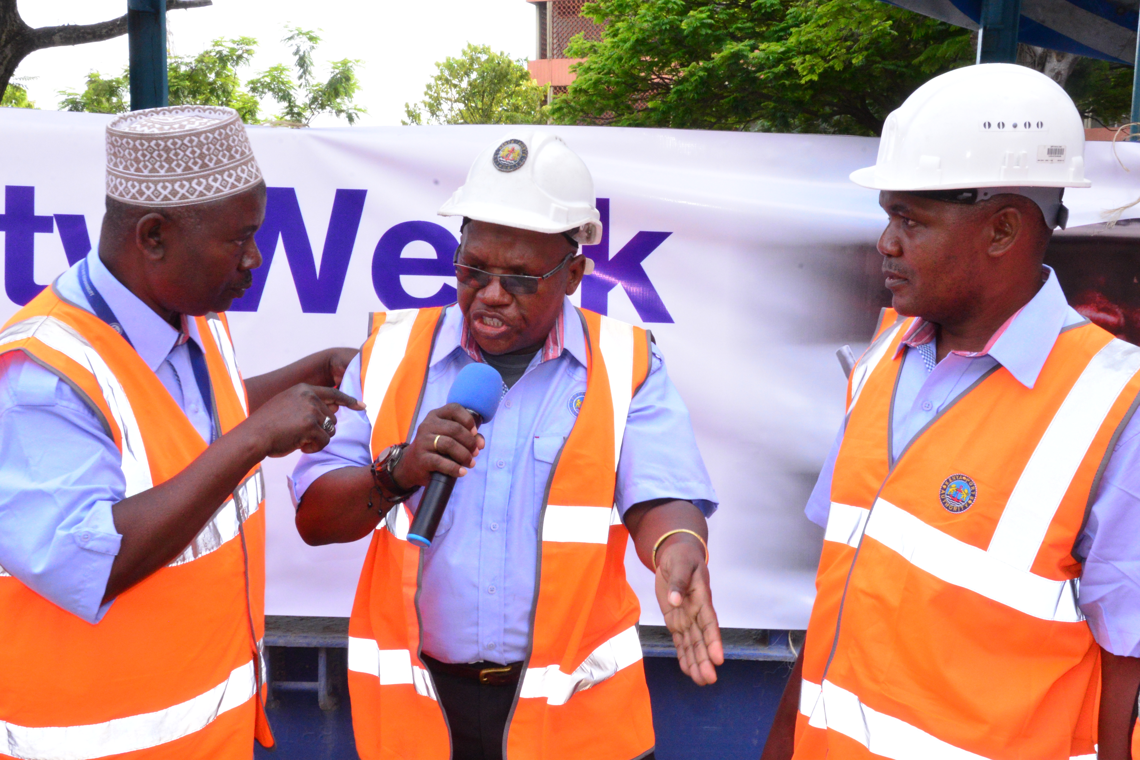 Peer educators presenting a drama on safety week.JPG